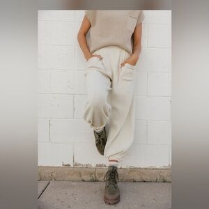 Free People Size XL Freya Pant Ivory